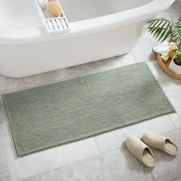 Mini Bath Runner with Bobble Texture - Sage