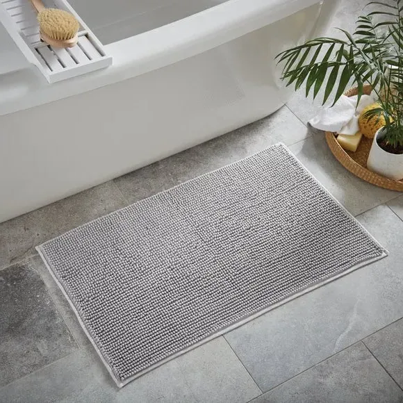 Mini Bobble Bath Mat - Silver