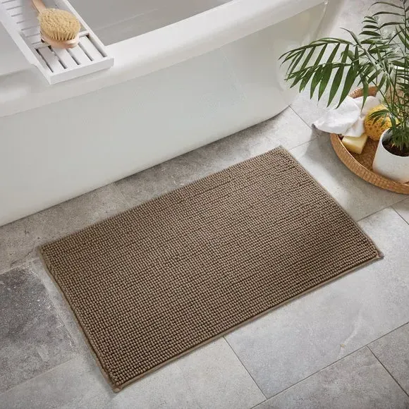 Mini Bobble Bath Mat - Taupe