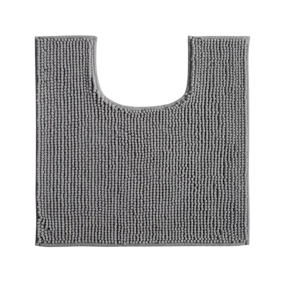 Mini Bobble Pedestal Mat - Silver, Polyester