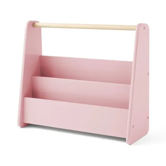 Mini Bookcase with Handle - Pink, MDF