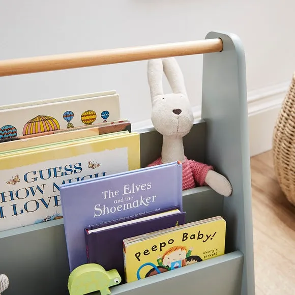 Mini Bookcase with Handle - Sage, MDF