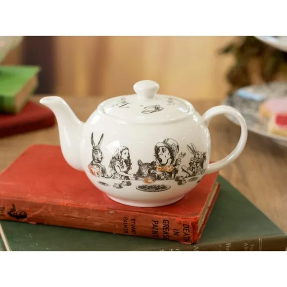 Mini Teapot with Gold Highlights - White, China image