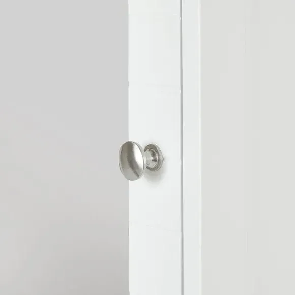 Mirror Cabinet with Shelf - White, MDF