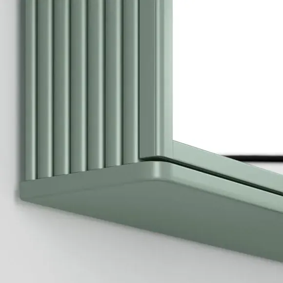 Mirror Wall Cabinet with Soft Close - Green