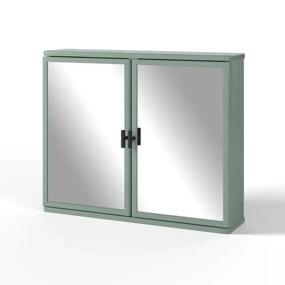 Mirror Wall Cabinet with Soft Close - Green