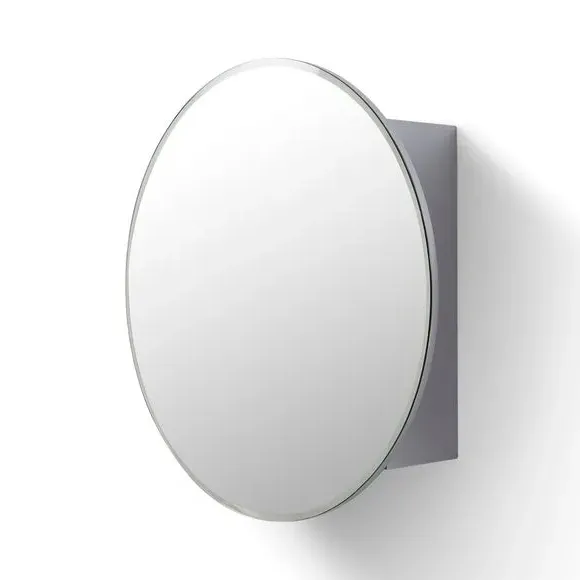Mirrored Cabinet - Silver