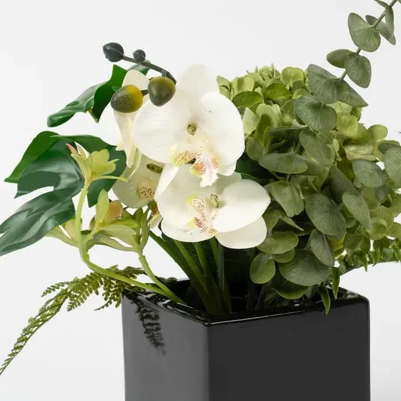 Mixed Artificial Arrangement - Green, Ceramic
