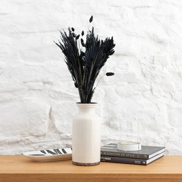 Mixed Dried Flower Bouquet - Black, Wheat & Grass image