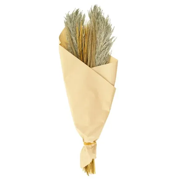 Mixed Grass Bouquet - Grey, Dried Flowers