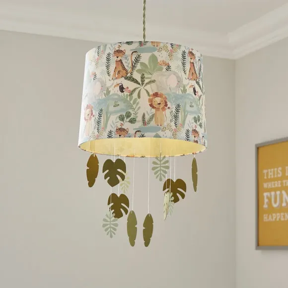 Mobile Lamp Shade with Animals - Multicolor image