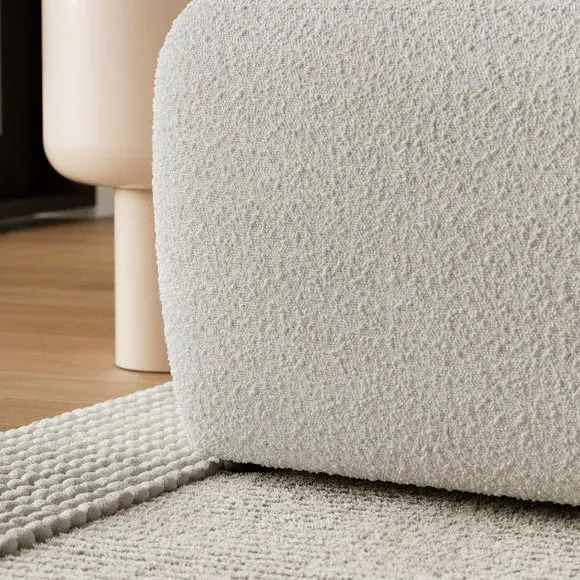 Modular Armless Sofa Piece - Natural, Boucle