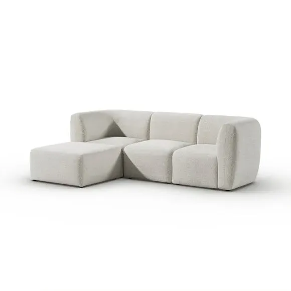Modular Corner Chaise Sofa - Natural, Boucle