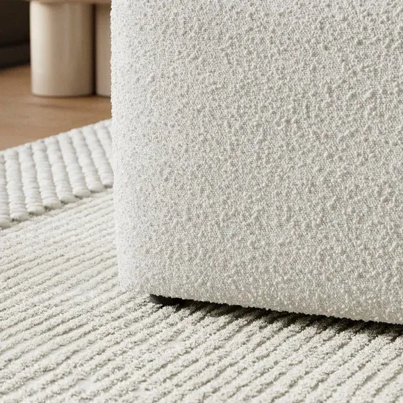 Modular Footstool - Natural, Boucle