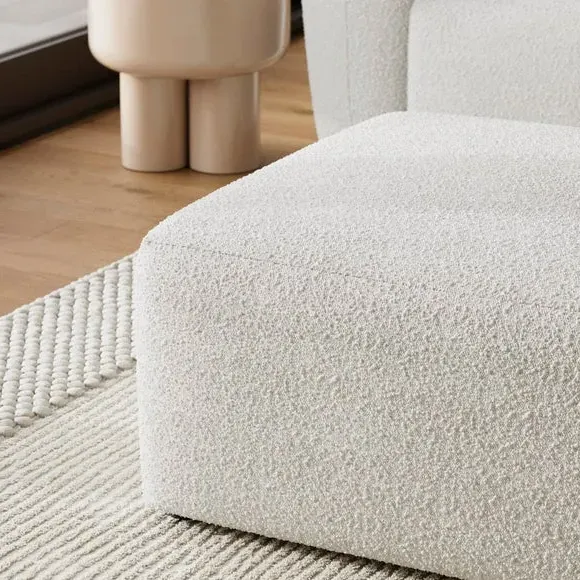 Modular Footstool - Natural, Boucle