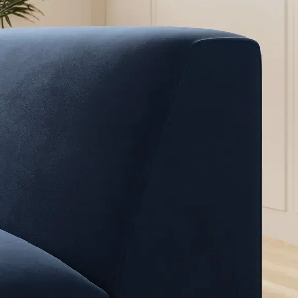 Modular Right Hand Seat - Navy, Velvet