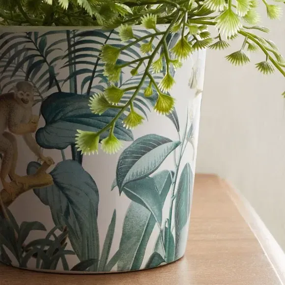 Monkey Plant Pot - Multicolor, Ceramic