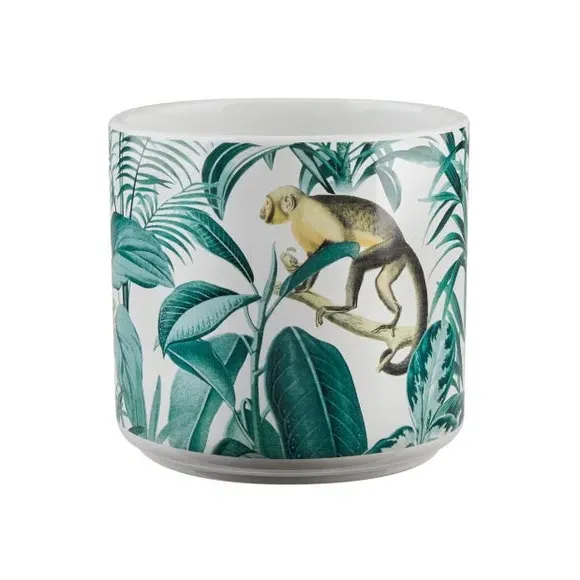 Monkey Plant Pot - Multicolor, Ceramic