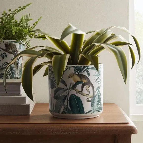 Monkey Plant Pot - Multicolor, Ceramic