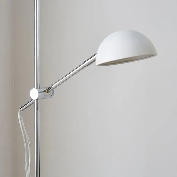 Mother & Child Floor Lamp with Dual Switch - Chrome