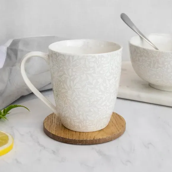 Mug with Elegant Finish - Light Grey, Ceramic image