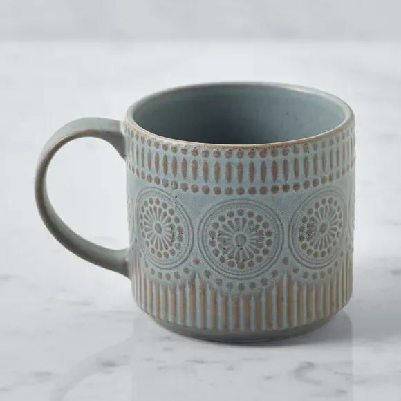 Mug with Reactive Glaze - Blue, Stoneware image