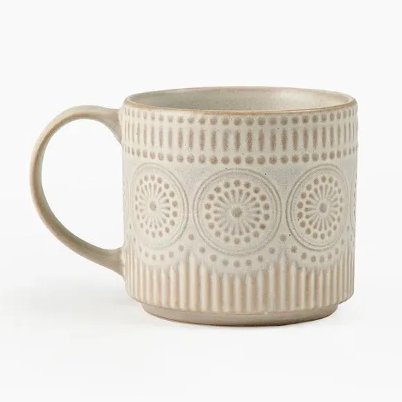 Mug with Reactive Glaze - Cream, Stoneware