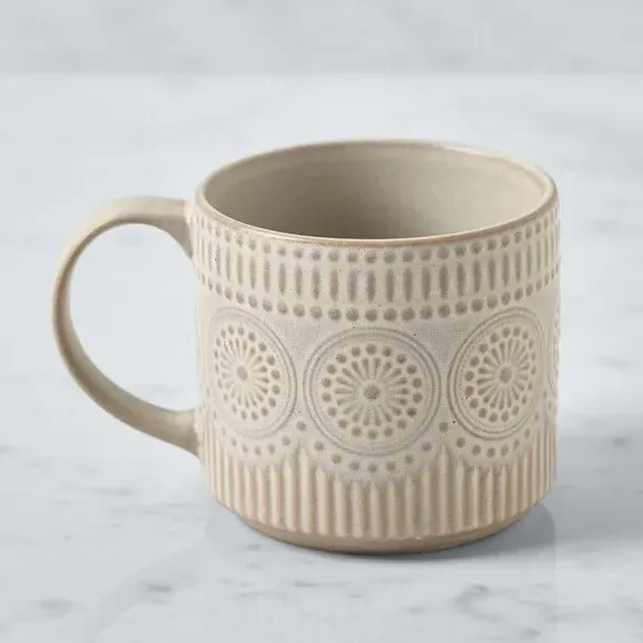 Mug with Reactive Glaze - Cream, Stoneware
