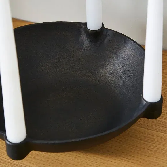 Multi Candlestick Holder - Black, Aluminium