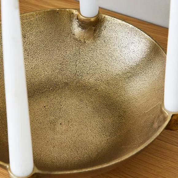 Multi Candlestick Holder - Gold, Aluminium