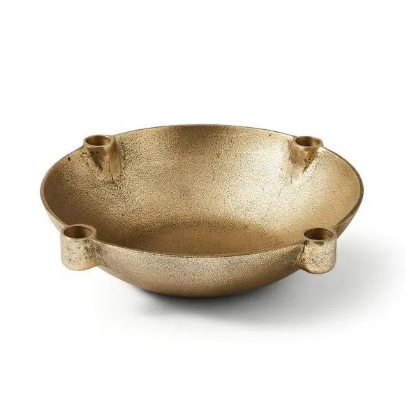 Multi Candlestick Holder - Gold, Aluminium