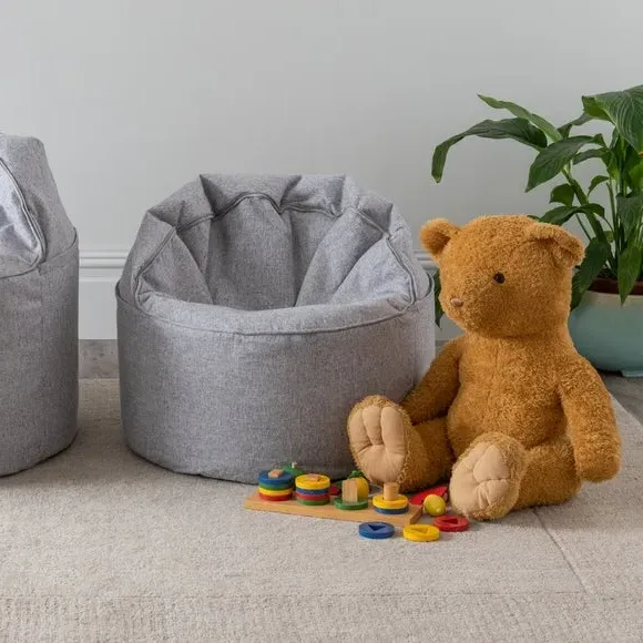 Multi-Functional Bean Bag Chair - Grey, Polyester