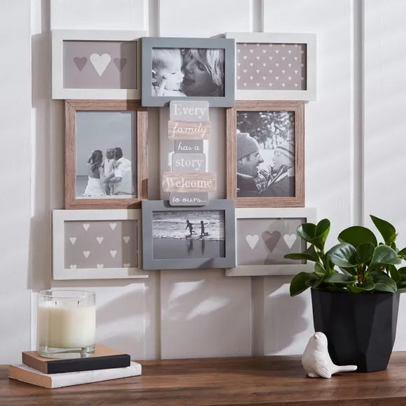 Multi Photo Frame - Brown image