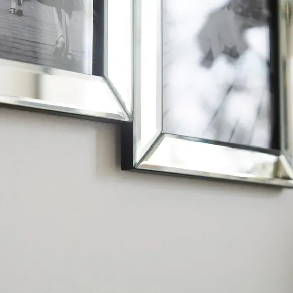 Multi Photo Frame - Silver, Mirrored