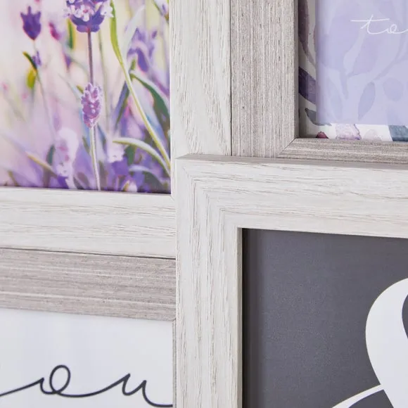 Multi Photo Frame - White, Wood