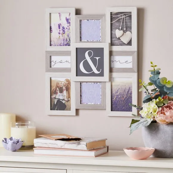 Multi Photo Frame - White, Wood image