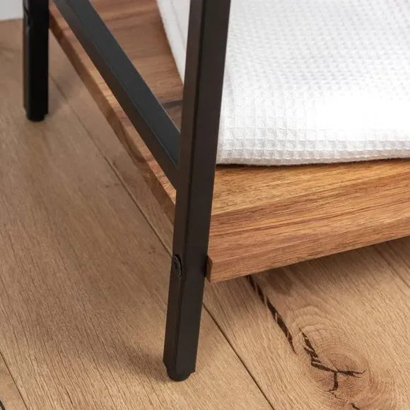 Multi-Tier Shelf Unit - Pine, Acacia Wood