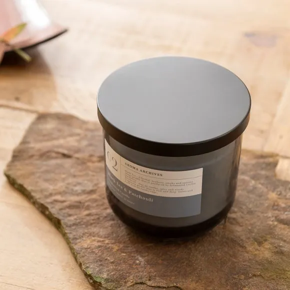 Multi Wick Candle Black Tea Patchouli - Grey