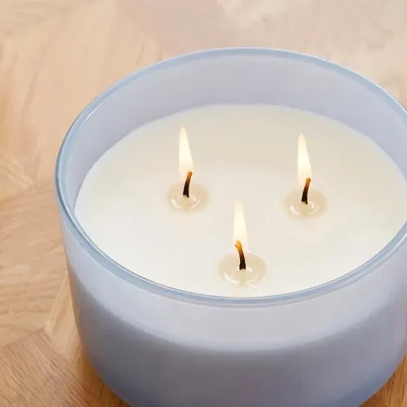 Multi Wick Candle Cotton & Blossom - Blue