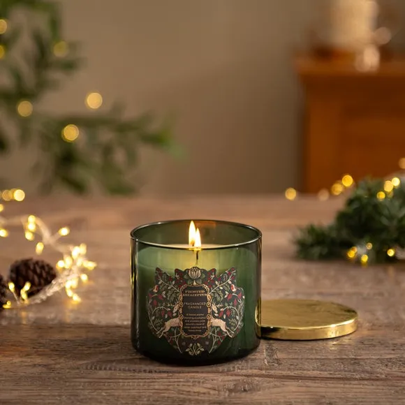 Multi Wick Candle Frosted Eucalyptus - Green Glass image