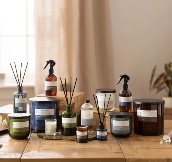 Multi Wick Candle Sea Salt Vetiver - Blue