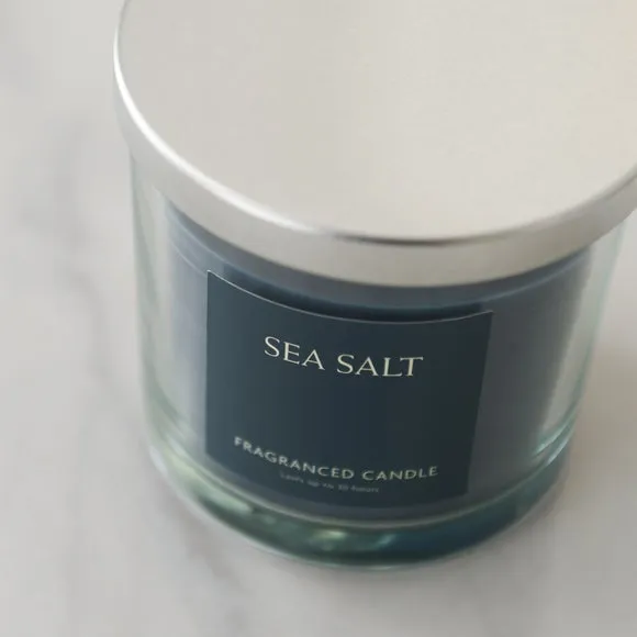 Multi Wick Candle with Dust Cover - Clear Glass