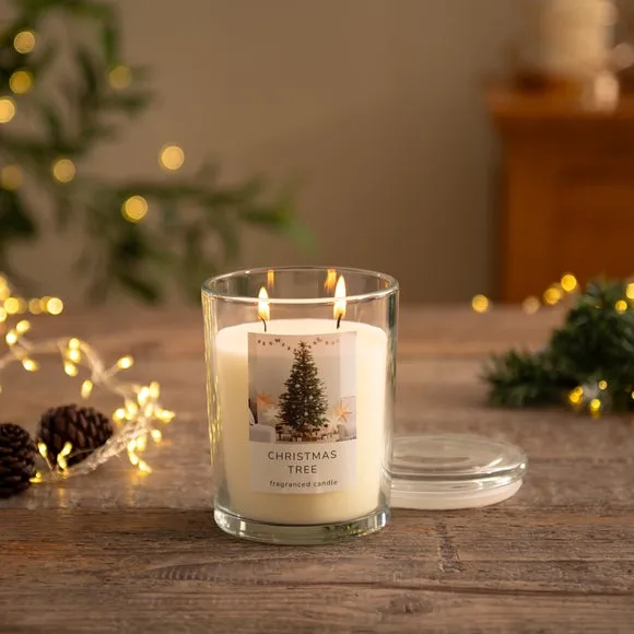 Multi Wick Jar Candle - Clear, Glass image