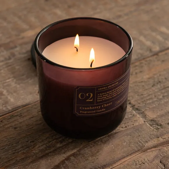 Multi Wick Jar Candle - Purple, Glass