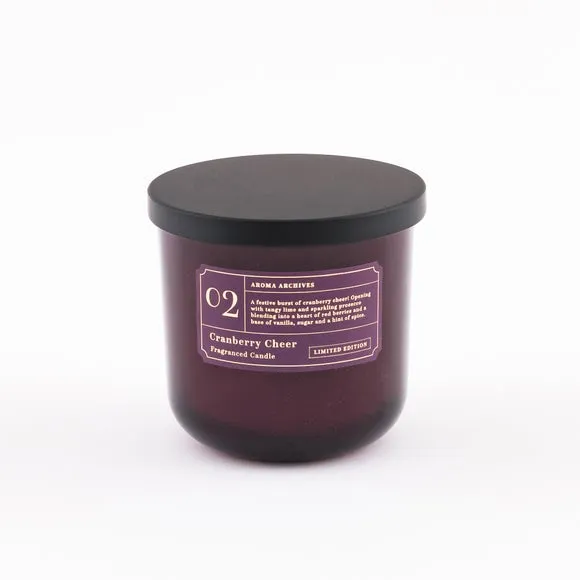 Multi Wick Jar Candle - Purple, Glass