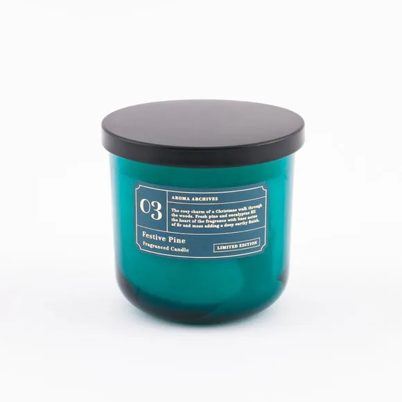 Multi Wick Jar Candle - Teal, Glass