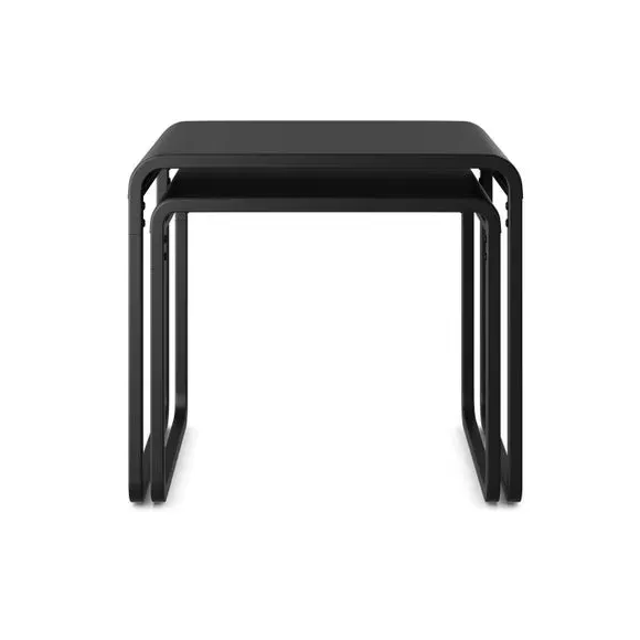 Nest of Side Tables Set - Black, Metal