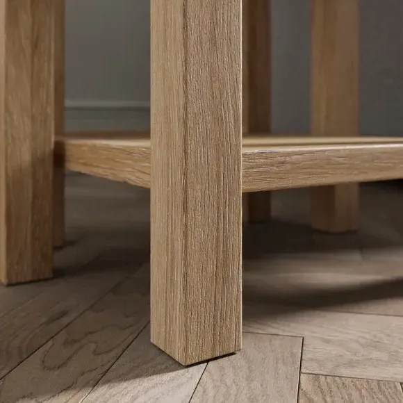 Nest of Tables with Storage - Oak Effect