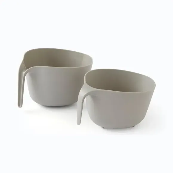 Nesting Bowl & Colander Set - Green, Plastic