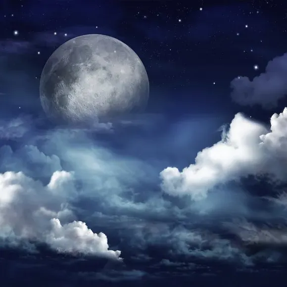 Night Sky Wall Mural - Blue
